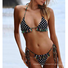 2020 Hot Sale Explosion Bikini High Quality Dot Printing Bikini Ladies Swimsuit Textured Swimwear